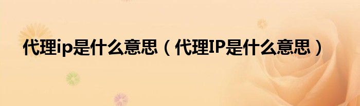 什么是代理ip？代理IP的使用場景有哪些？代理IP的優(yōu)缺點(diǎn)是什么？